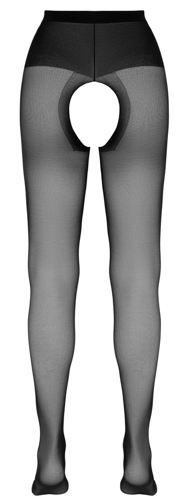 Cottelli LEGWEAR kruisloze panty 1 - Zwart - Cottelli LEGWEAR - SKU: 25100301601