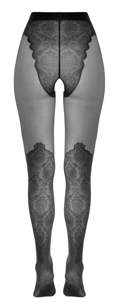Cottelli LEGWEAR Cottelli kruisloze panty - Zwart - Cottelli LEGWEAR - SKU: 25104051611