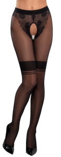 Cottelli LEGWEAR Kruisloze panty - Zwart
