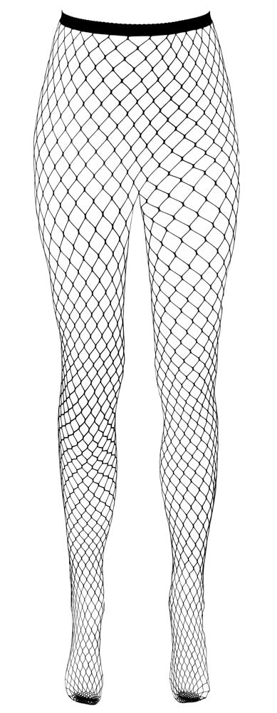 Cottelli LEGWEAR kruisloze netpanty - Zwart - Cottelli LEGWEAR - SKU: 25104641101