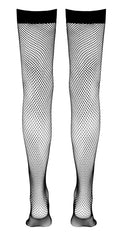 Cottelli LEGWEAR Hold-up stockings met silicone voering - Zwart