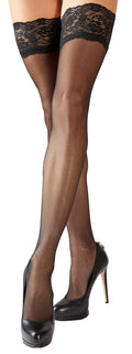 Cottelli LEGWEAR stockings Overval - Zwart