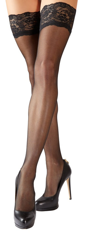 Cottelli LEGWEAR stockings Overval - Zwart