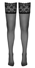 Cottelli LEGWEAR Overval stockings halterloze - Zwart