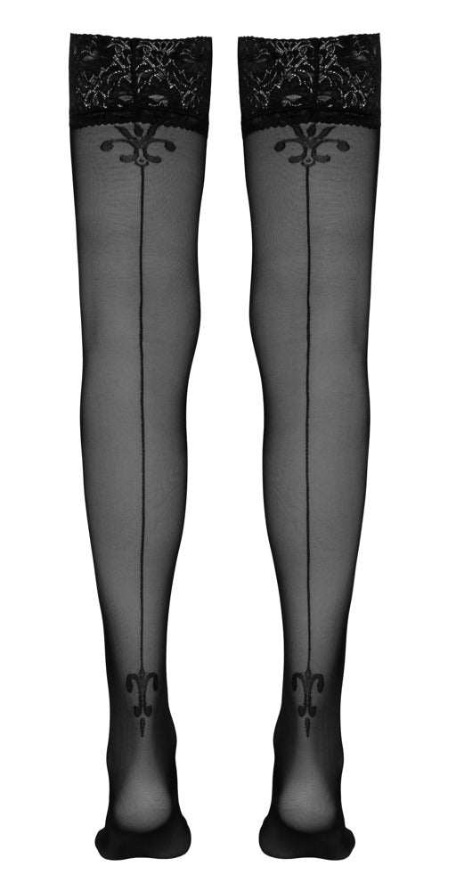Cottelli LEGWEAR stockings - Zwart - Cottelli LEGWEAR - SKU: 25206051611