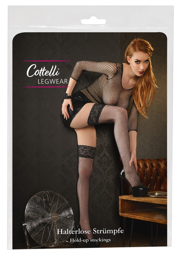 Cottelli LEGWEAR hold-up kousen Overval - Zwart - Cottelli LEGWEAR - SKU: 25206131611