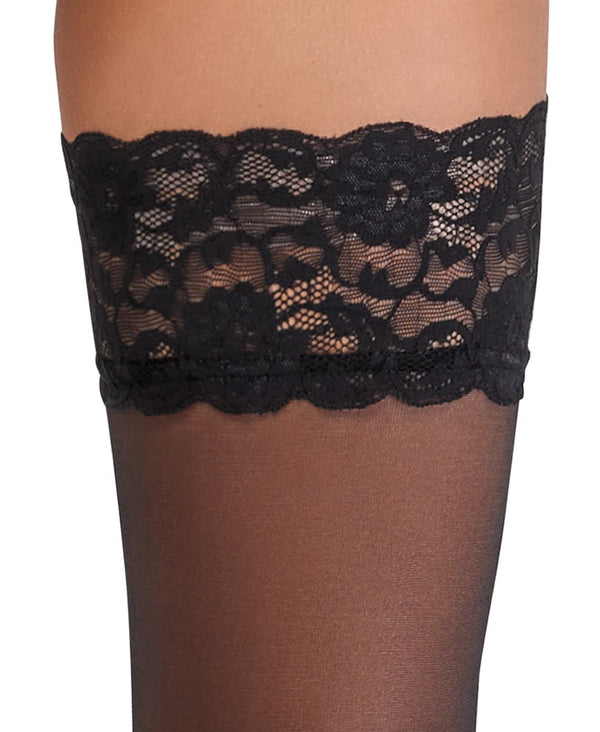 Cottelli LEGWEAR Overval stockings 2 - Zwart - Cottelli LEGWEAR - SKU: 25206641611