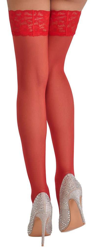 Cottelli LEGWEAR Overval stockings - Rood - Cottelli LEGWEAR - SKU: 25206643611