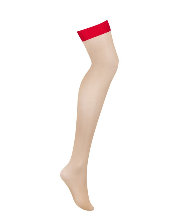 Obsessive S814 kousen - Rood - Obsessive - SKU: 25406493111