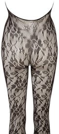 NO:XQSE Catsuit met parels en halternek - Zwart
