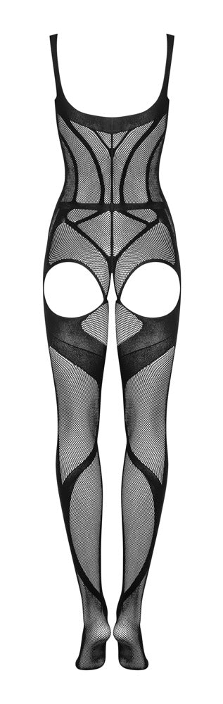 Obsessive mesh catsuit met hot uitsnijdingen - Zwart - Obsessive - SKU: 25514201101