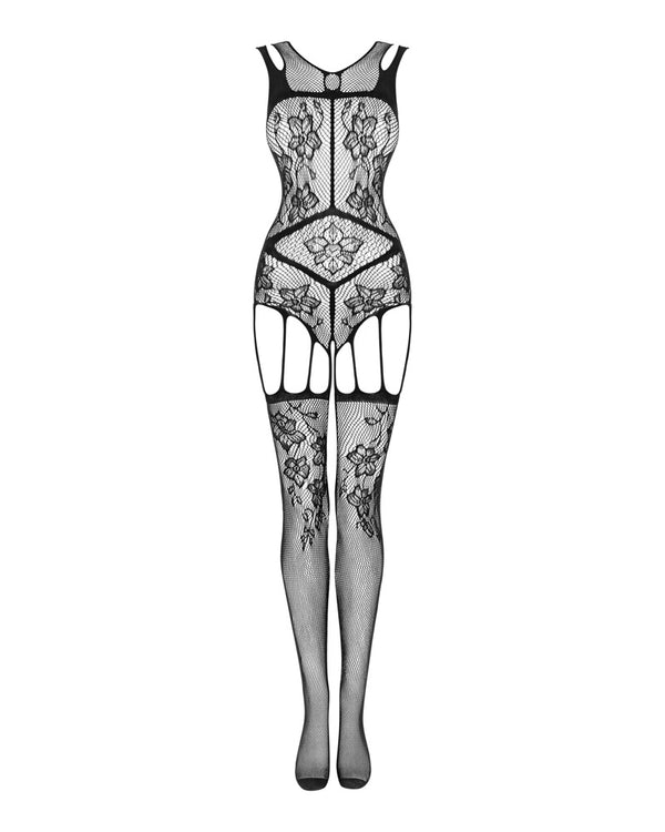 Obsessive F239 bodystocking open kruis - Zwart - Obsessive - SKU: 25515191101