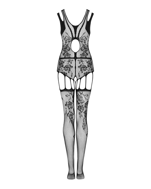 Obsessive F239 bodystocking open kruis - Zwart - Obsessive - SKU: 25515191101