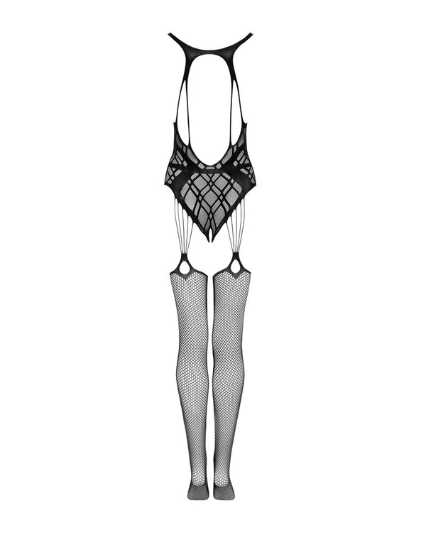 Obsessive bodystocking met jarretels - Zwart - Obsessive - SKU: 25515861101