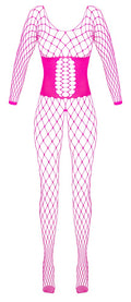 Fantasy by Cottelli kruisloze open catsuit - Roze