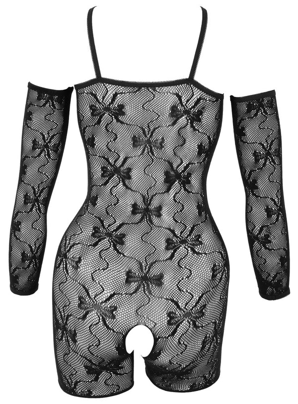 Fantasy by Cottelli catsuit met open cups - Zwart - Fantasy by Cottelli - SKU: 25519261111