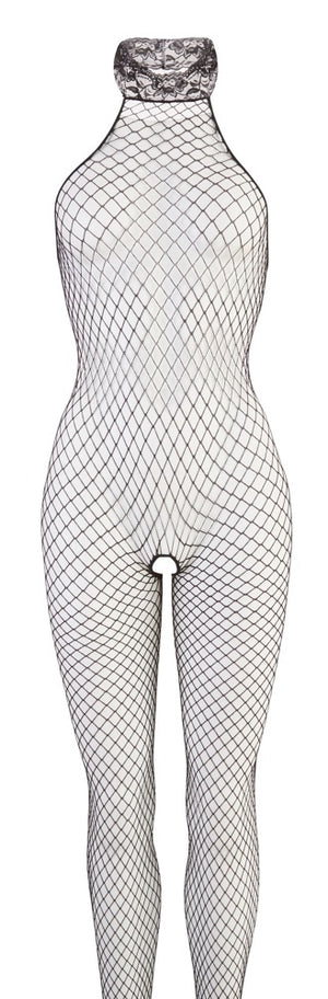 Fantasy by Cottelli open kruis netcatsuit - Zwart