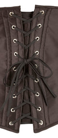 Cottelli CURVES Corset open cup met haak- en vetersluiting - Zwart