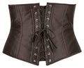 Cottelli CURVES Corset open cup met haak- en vetersluiting - Zwart