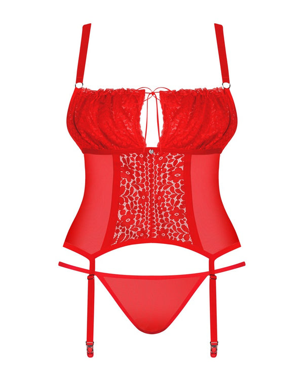 Obsessive Korset - Rood - Obsessive - SKU: 26202603971