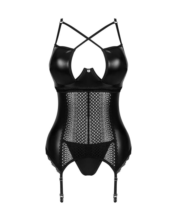 Obsessive Jarretel set - Zwart - Obsessive - SKU: 26203911121