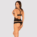 Obsessive top en string - Zwart