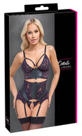 Cottelli LINGERIE Cottelli Jarretel set - Zwart