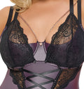 Cottelli CURVES Jarretel set - Paars