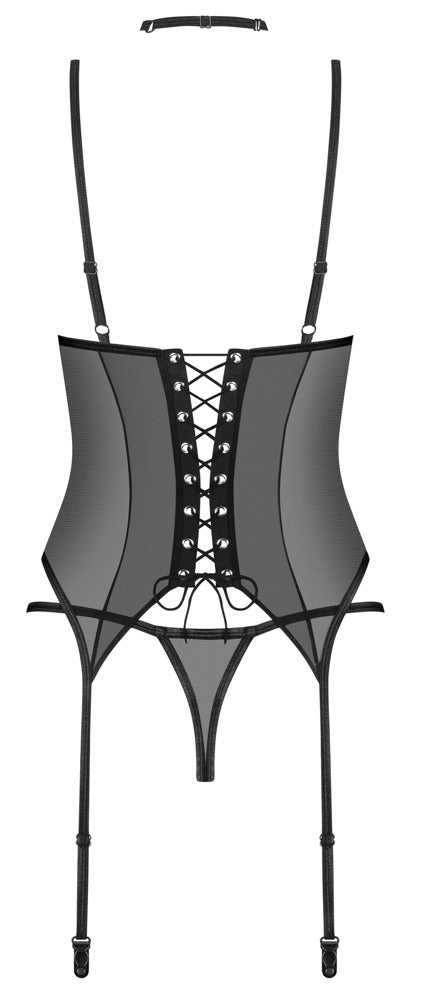 Obsessive Donarella 3-delige set - Zwart - Obsessive - SKU: 26331321141
