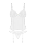 Obsessive Alissium jarretel set - Wit