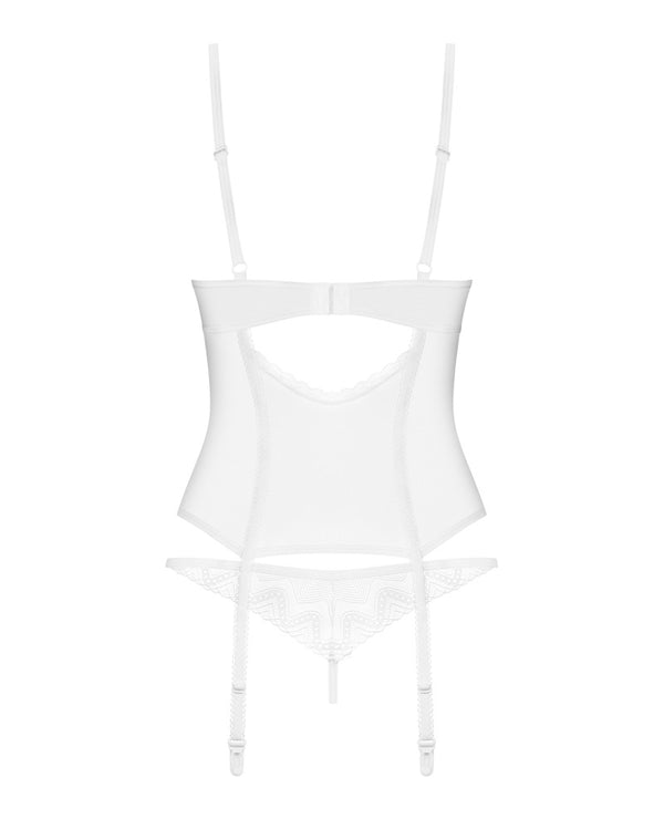 Obsessive Alissium jarretel set - Wit - Obsessive - SKU: 26331592121