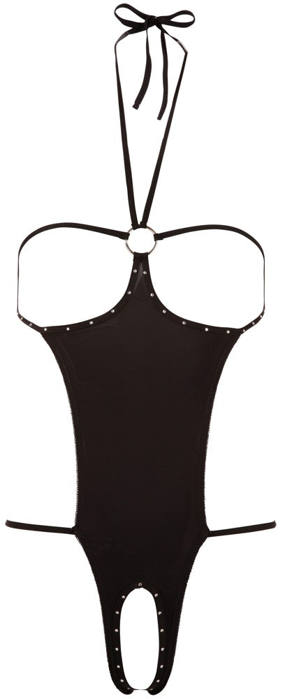 NO:XQSE body met halternek en strassteentjes - Zwart - NO:XQSE - SKU: 26404901101