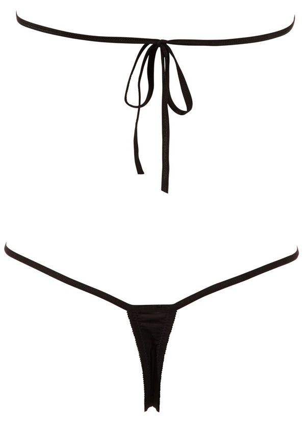 NO:XQSE body met halternek en strassteentjes - Zwart - NO:XQSE - SKU: 26404901101