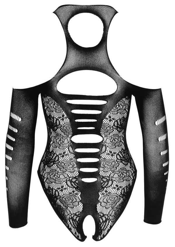 NO:XQSE kruisloze body met rode strik - Zwart - NO:XQSE - SKU: 26429641101