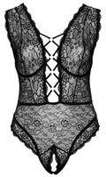 Cottelli CURVES kant body met beugelcups - Zwart