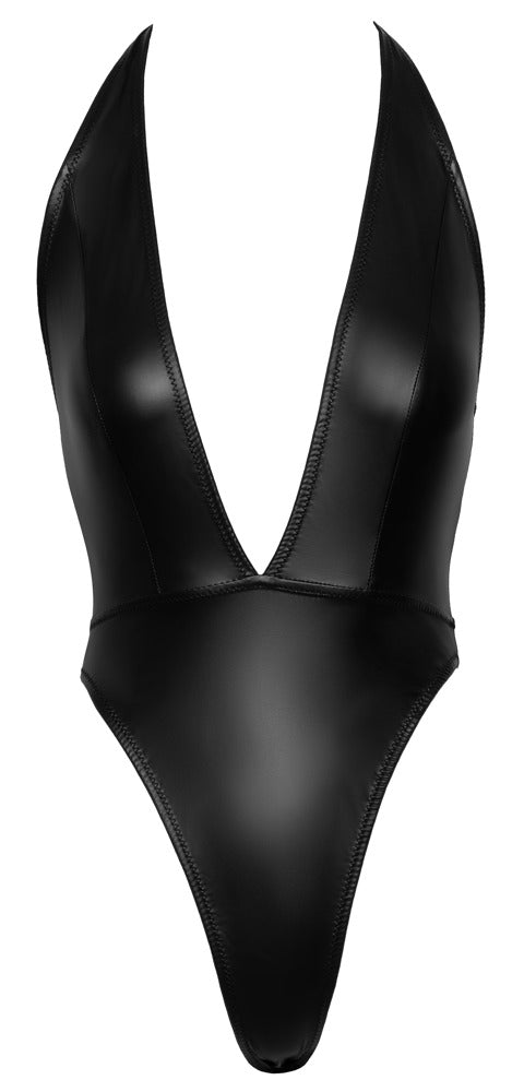 Cottelli PARTY rio string body met halternek - Zwart - Cottelli PARTY - SKU: 26432351021