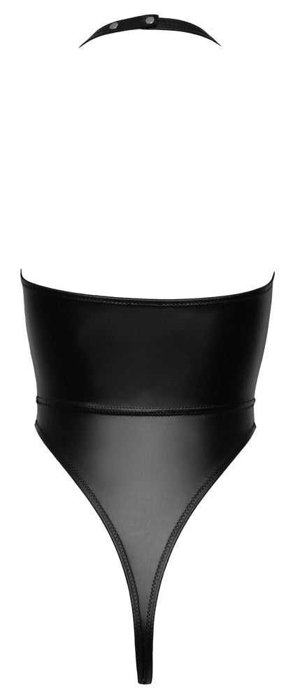 Cottelli PARTY rio string body met halternek - Zwart - Cottelli PARTY - SKU: 26432351021