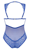 Obsessive Body met kant en powernet - Blauw