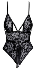 kissable kant body met beugellos cups - Zwart