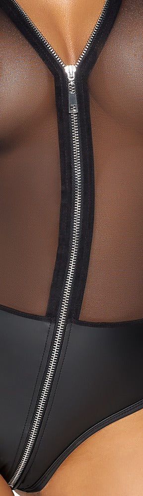 Cottelli PARTY Body powernet met matte slip - Zwart