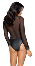 Cottelli PARTY Body powernet met matte slip - Zwart
