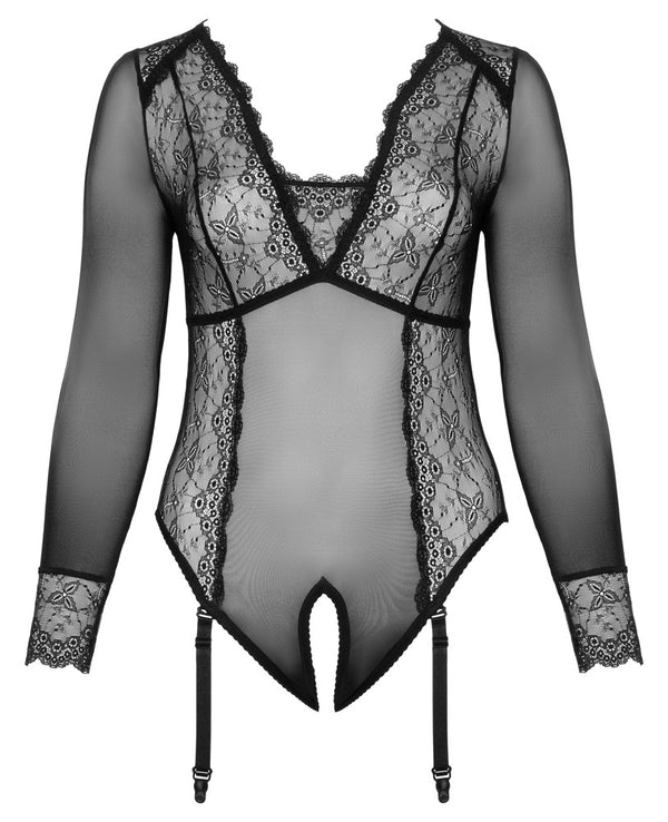 Cottelli CURVES kruisloze body - Zwart - Cottelli CURVES - SKU: 26435101051