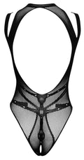 Fantasy by Cottelli kruisloos body met visnet - Zwart