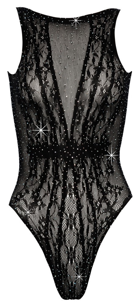 Fantasy by Cottelli fonkelende body - Zwart - Fantasy by Cottelli - SKU: 26436501101