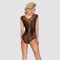 Obsessive Teddy visnet met ondeugend patroon - Zwart