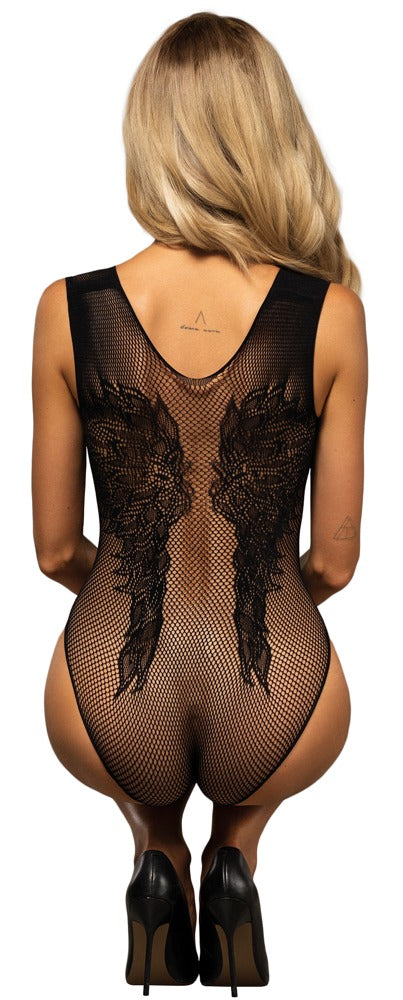 Obsessive elastisch visnet teddy - Zwart - Obsessive - SKU: 26438631101