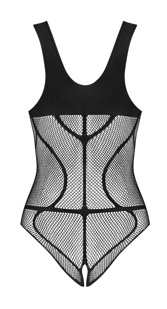 Obsessive Body mesh kruisloos harnaslook - Zwart - Obsessive - SKU: 26444011101