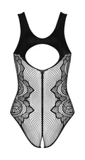 Obsessive Body rekbaar mesh met ornamenten - Zwart