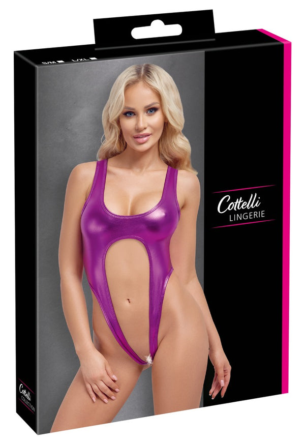 Cottelli LINGERIE korte hot metallic body - Roze - Cottelli LINGERIE - SKU: 26444873111