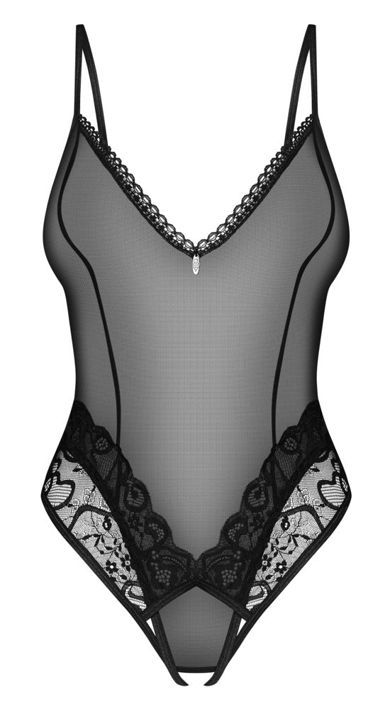 Obsessive Blomentis body - Zwart - Obsessive - SKU: 26446301121